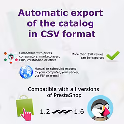 PrestaShop CSV export for your catalog