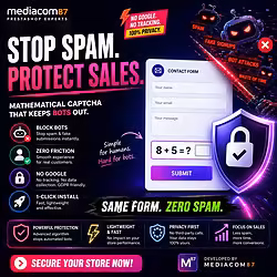 Mathematical Captcha, the most simple and effective method for PrestaShop and thirtybees store