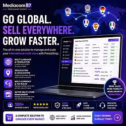 PrestaShop multi shop, one language per shop