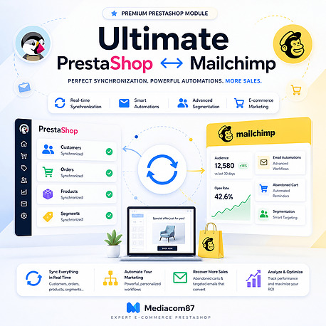 PrestaShop module for synchronization with Mailchimp