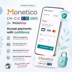 Monetico (CIC-CM) payment PrestaShop module