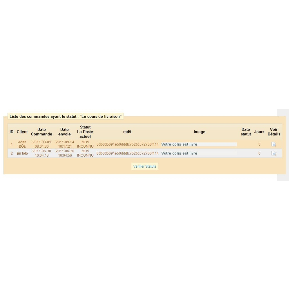 Shipping & Logistics Tracking French Post La Poste Vinum Master